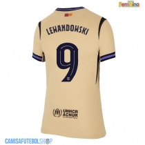 Camisa de time de futebol Barcelona Robert Lewandowski #9 Replicas 2º Equipamento Feminina 2025-26 Manga Curta